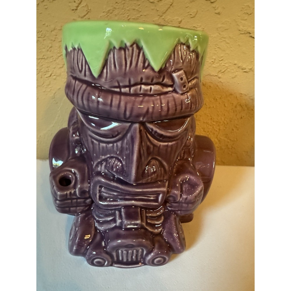 2004 Von Franco Tiki Farm Franken Tiki Ceramic Mug Hot Rod Lowbrow Art, No Torch